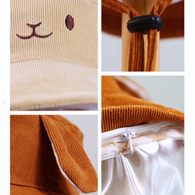 Nón, Mũ Chống Giọt Bắn Cho Bé Hình Tai Gấu