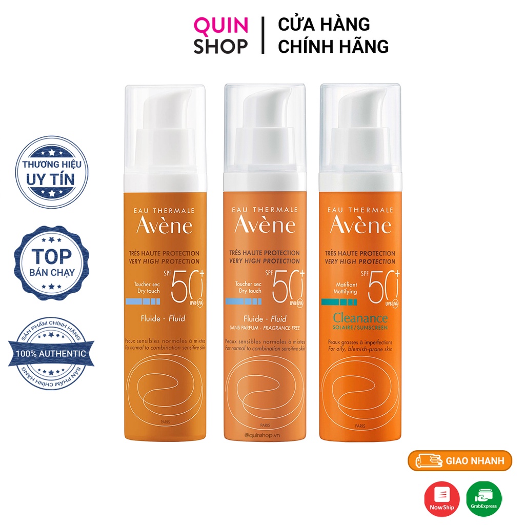 Kem Chống Nắng Cho Da Nhạy Cảm Avene Eau Thermale SPF 50+ Sunscreen