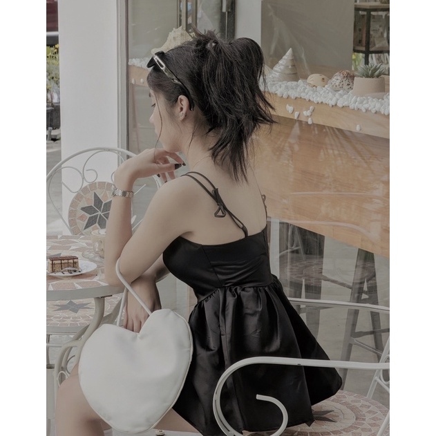 Maia.official - Set Chaeyoung🧋áo 2s baby doll đôi thắt nơ kèm quần short lưng chun có túi