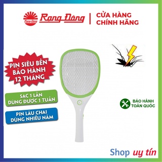 Vợt bắt muỗi Rạng Đông tích hợp đèn pin 2 trong 1 tháo rời - Pin siêu bền dùng 1 tuần - Bảo hành 12 tháng