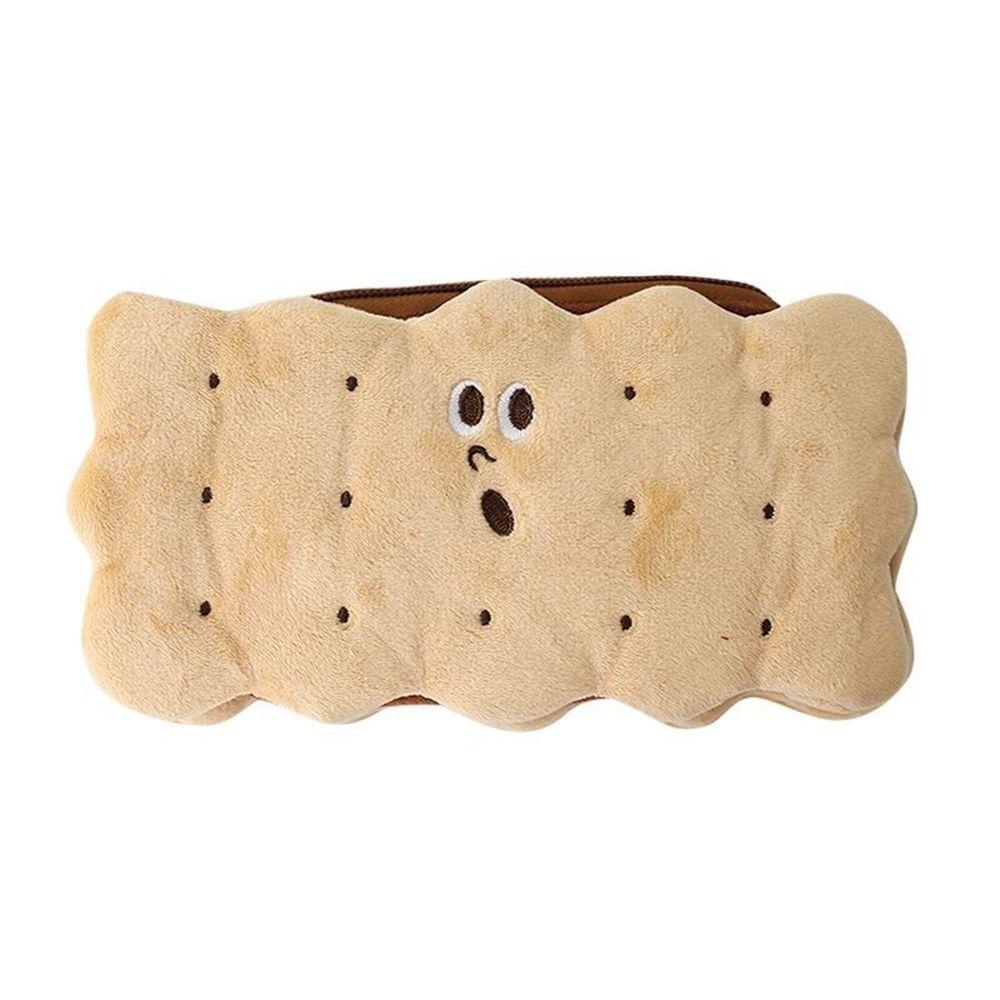 Túi Đựng Bút Hình Bánh Sandwich Nhồi Bông Dễ Thương Sức Chứa Lớn Cho Nữ