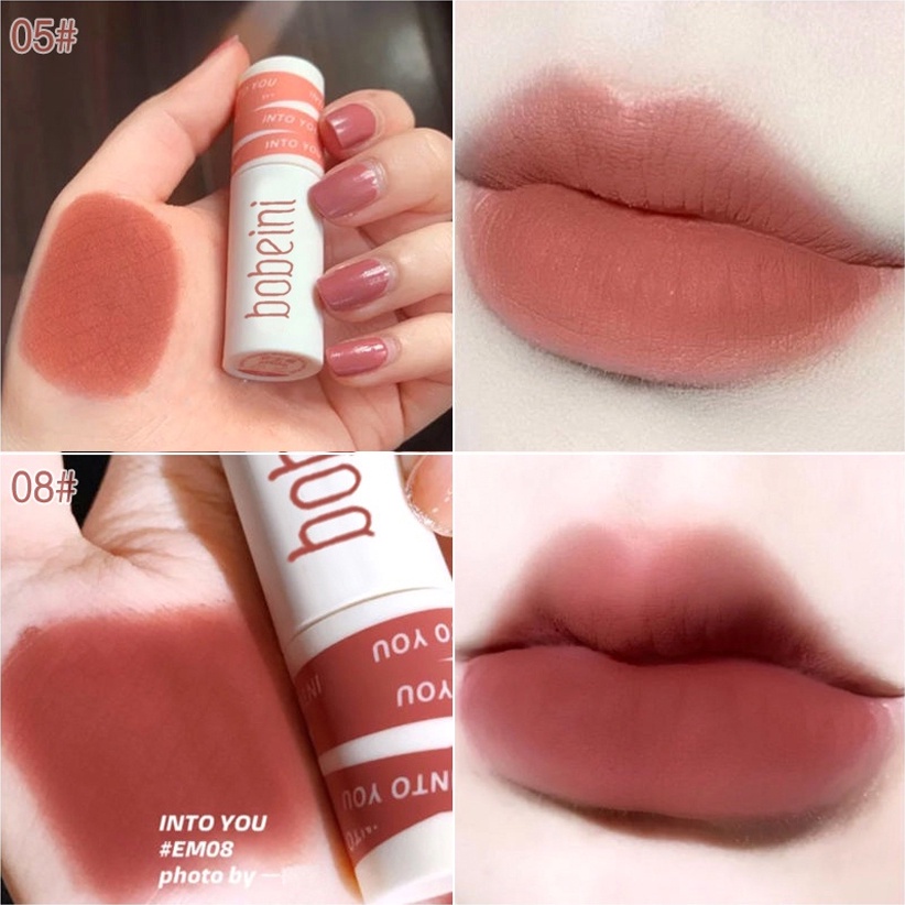 Son Kem Lì Mịn Mượt Như Nhung Lâu Chống Thấm Nước Và Mồ Hôi Lâu Trôi Lên Màu Sinh Viên/Son Môi / Men Môi/son Bóng Mờ Bobeini
