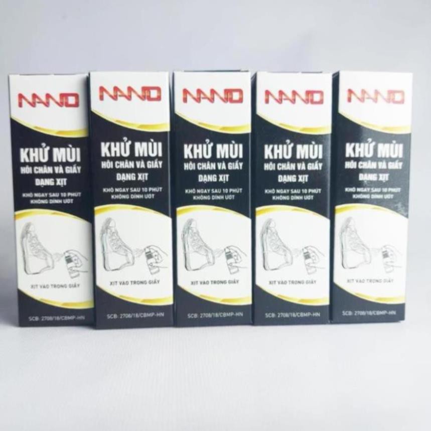 Xịt Khử Mùi Hôi Chân Khử Mùi Giày Mũ Bảo Hiểm Nano Hương Quế