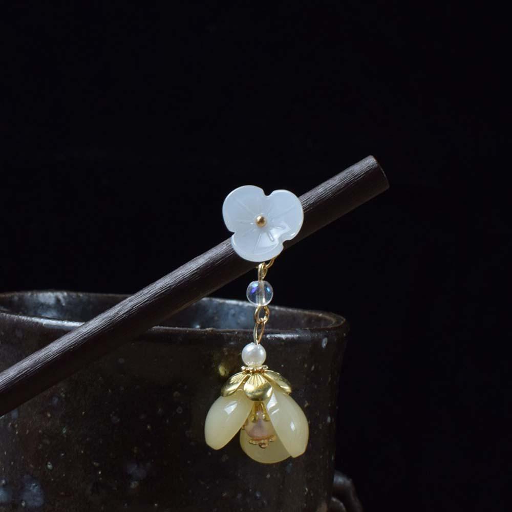 MXGOODS Trâm Cài Tóc Đính Hoa Tua Rua Phong Cách Cổ Điển Cho Nữ