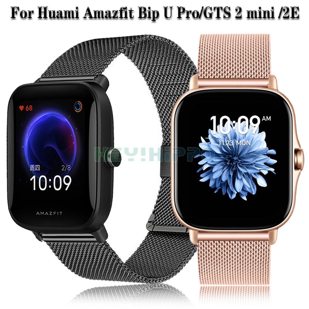 Dây Đeo Inox 20mm Cho Huami Amazfit Bip U Pro Gts 2 Mini 2e