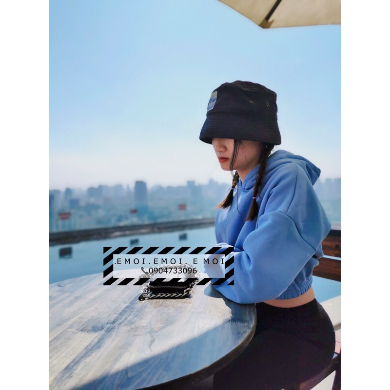 [Ulzzang Fashion] Croptop bo chun có mũ phong cách hàn quốc [100% ảnh thật] | WebRaoVat - webraovat.net.vn