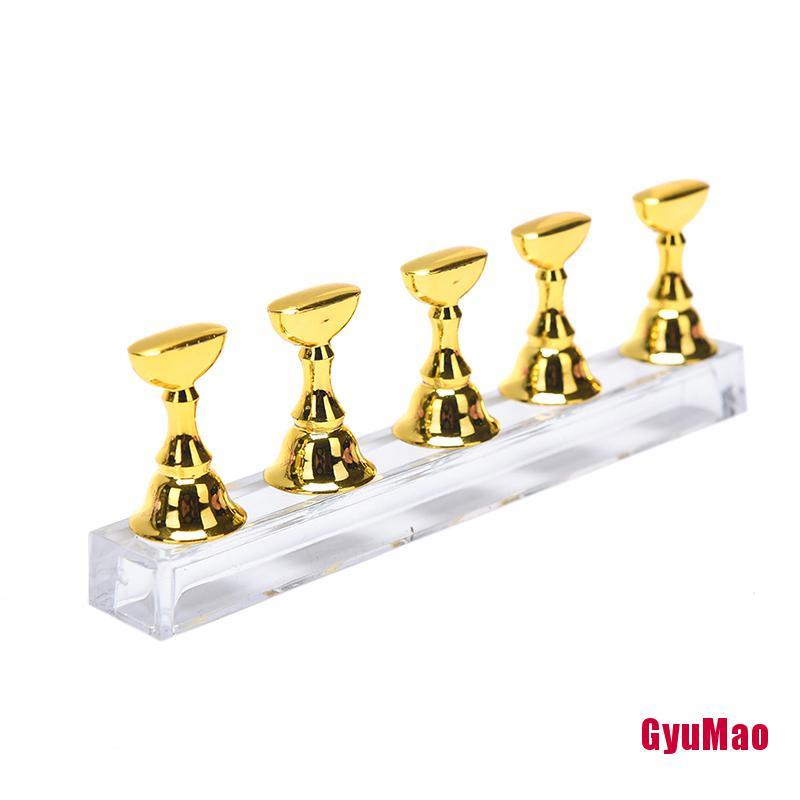 1 Bộ Giá Đỡ Trưng Bày Móng Tay Giả Bằng Acrylic Trong Suốt