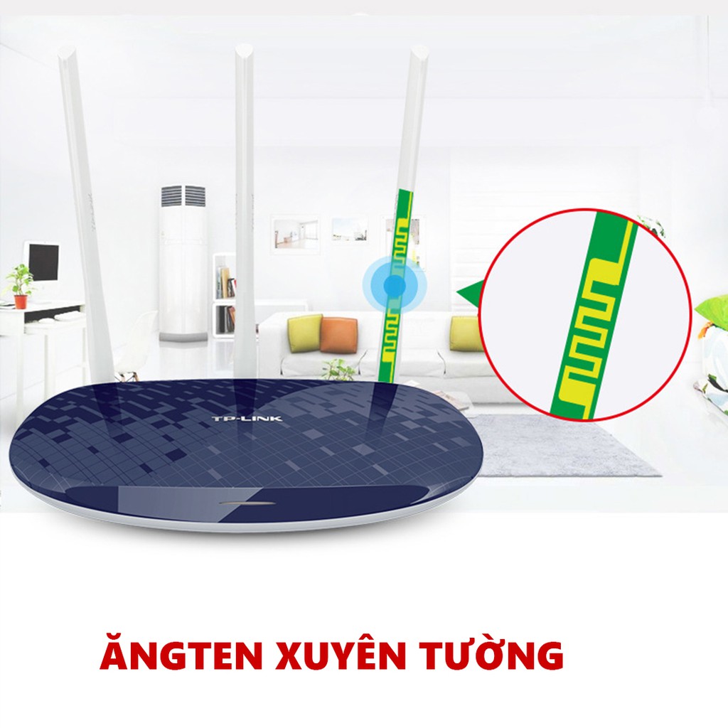 Bộ Phát Wifi TPlink 3 râu WR886N - FULLBOX Bảo Hành 24 tháng