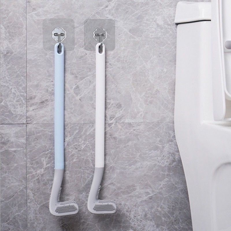 Cọ toilet silicon mẫu mới tặng móc dán treo tường