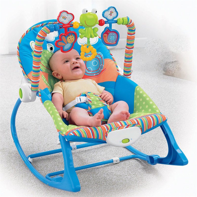 Ghế rung tự động bập bênh phát nhạc Rocker cao cấp cho bé yêu