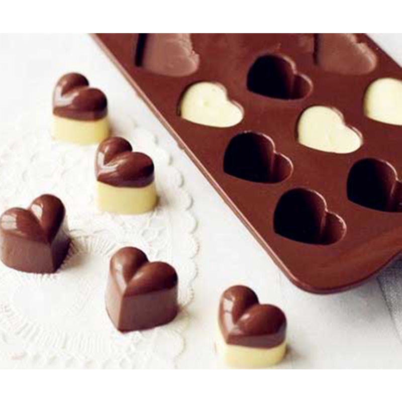 Khuôn Làm Bánh Hình Trái Tim Bằng Silicon