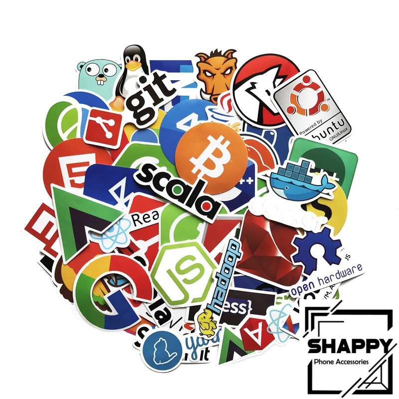 Sticker Dán Java Internet PVC Chống Thấm Nước | Dán Laptop - Dán Nón Bảo Hiểm - Dán Xe - Dán Vali [Shappy Shop]