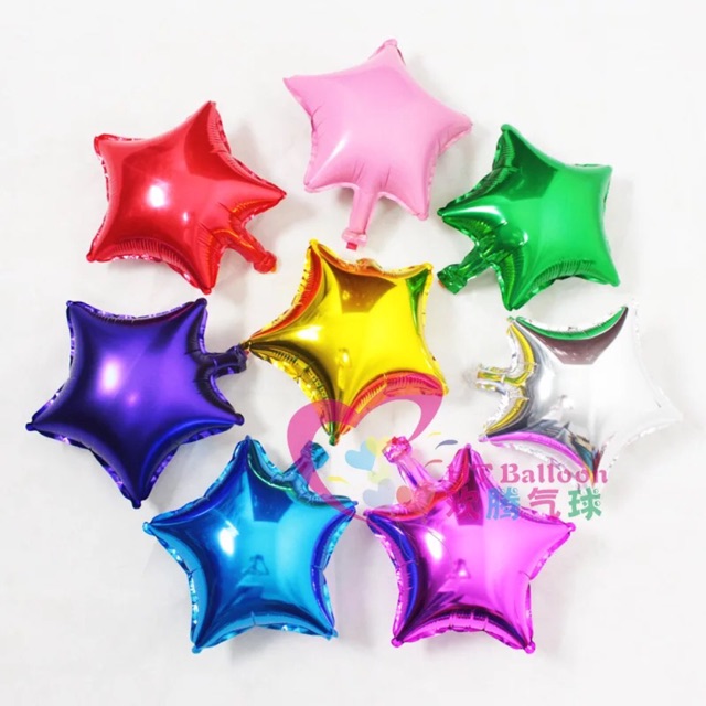 Bóng nhôm trang trí hình sao