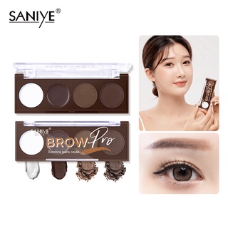 Bảng phấn trang điểm lông mày Saniye E0446 màu sắc chống thấm nước lâu trôi 12g