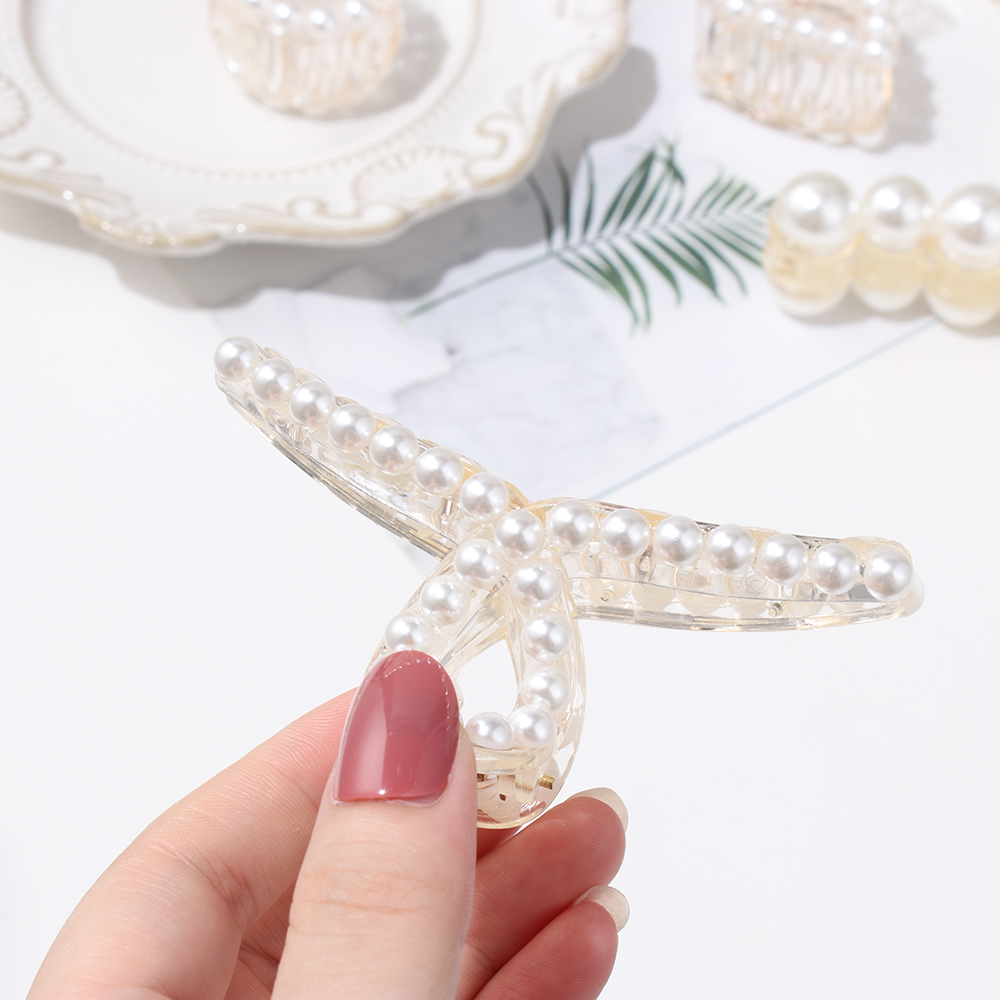 Kẹp tóc đính ngọc trai thiết kế thanh lịch thời trang cho nữ