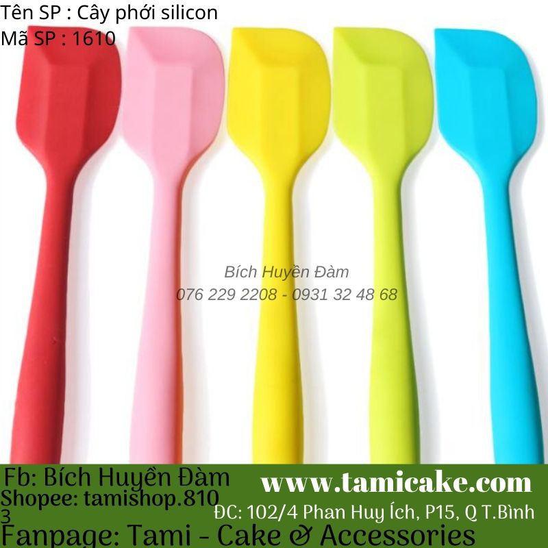 Cây vét bột silicon spatula 1510