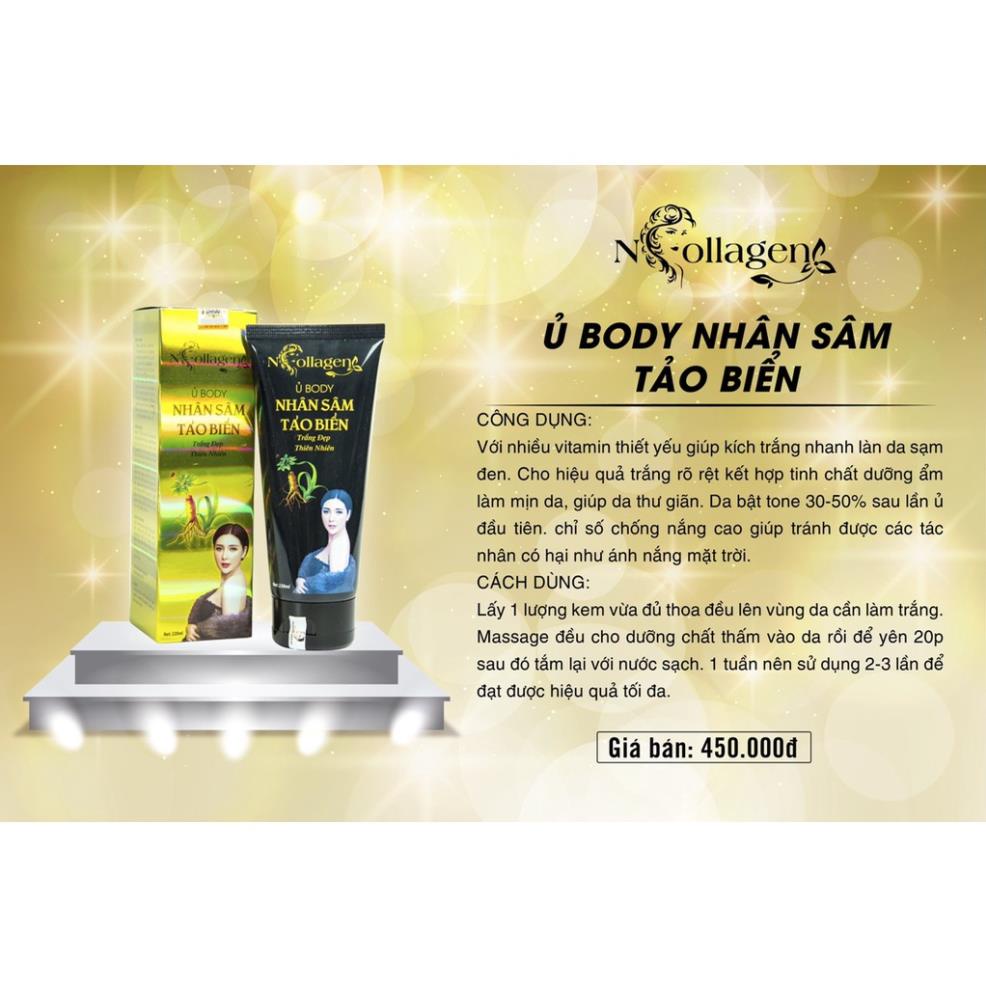 Ủ Trắng Body Nhân Sâm Tảo Biển N.COLLAGEN