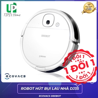 Robot hút bụi lau nhà Ecovacs Deebot DJ35, NEW, hàng trưng bày chưa qua sử dụng, có remote kèm app, bh 12th -Tphome