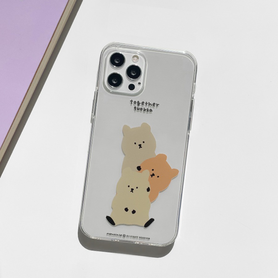 Tay cầm điện thoại hình MoMoCase Grips dễ thương cho Compatible for iPhone Samsung