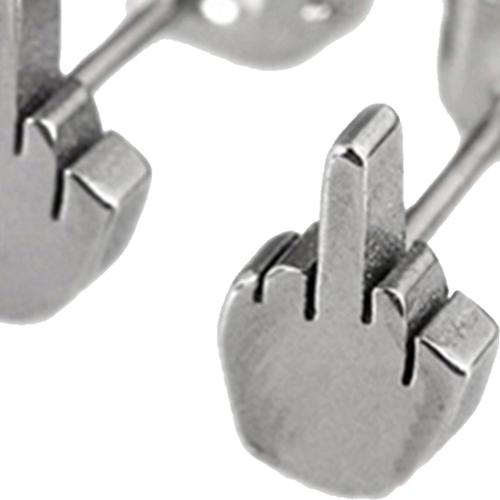 Khuyên tai hình bàn tay bằng thép không gỉ cá tính dành cho nam