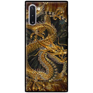 Ốp Lưng Samsung Note 10 - Note 10 Plus - Rồng Nền Đen