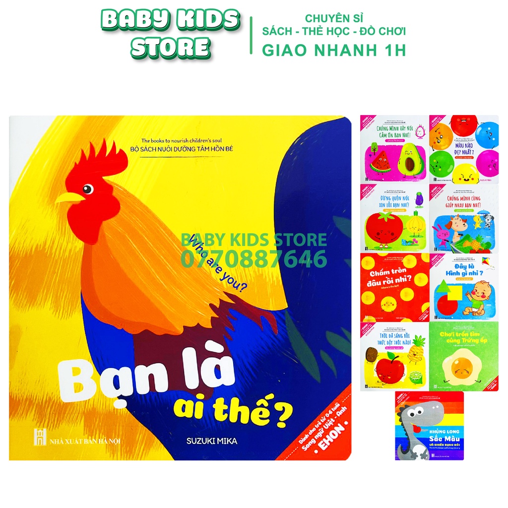 Bộ 10 Tập Ehon Song Ngữ Giúp Phát Triển Trí Tuệ Và Tư Duy Cho Bé Dạy Con Theo Phương Pháp Nhật Bản