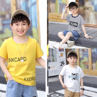 Áo thun tay ngắn cho bé trai bé gái 100% Cotton