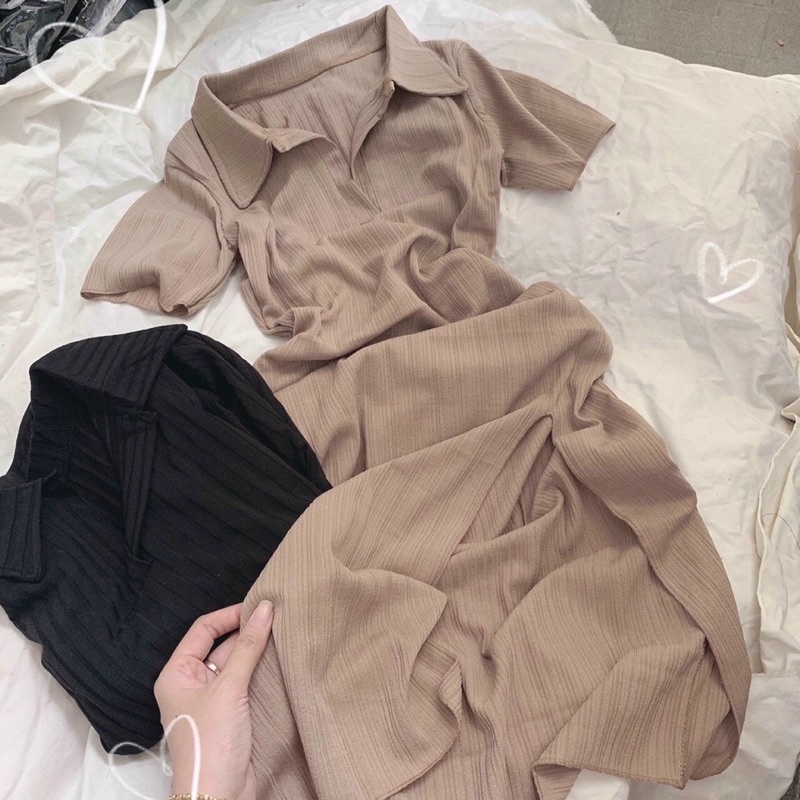 Đầm body xẻ tà nude(sẵn tại shop ) | BigBuy360 - bigbuy360.vn