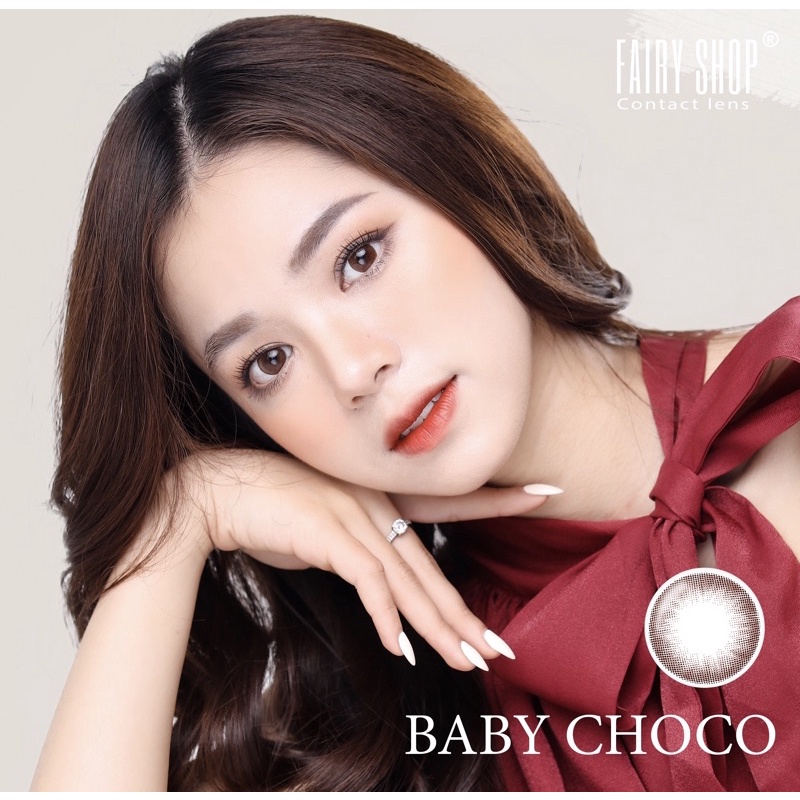 Kính áp tròng Baby Choco 3Da choco 14.0mm - Kính Áp Tròng FAIRY SHOP CONTACT LENS