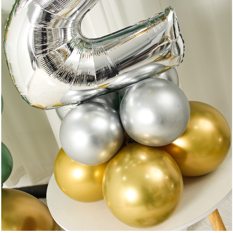 Bộ bong bóng lá nhôm hình vương miện kích thước 32 inch