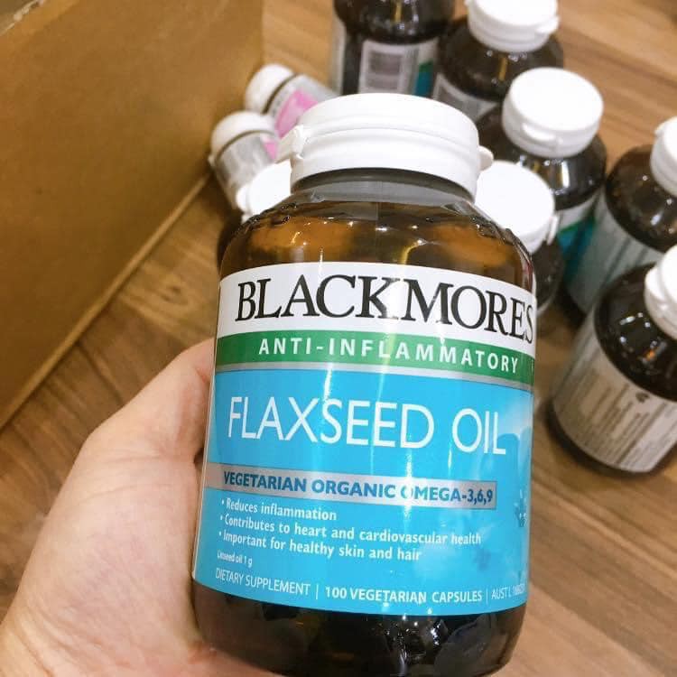 Dầu hạt lanh blackmores flaxseed oil 100viên