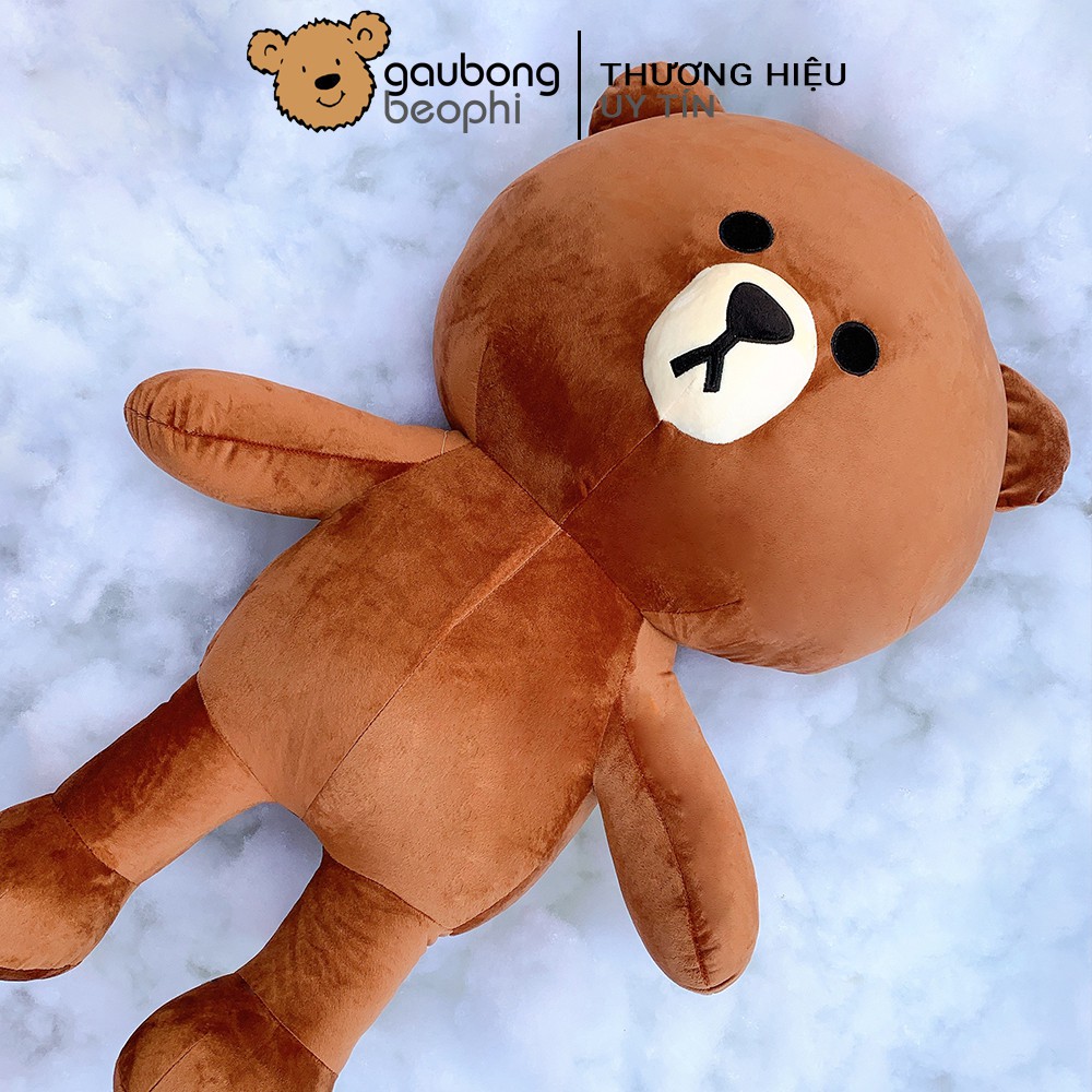 Gấu brown khổ vải 1m màu socola shop gấu bông béo phì