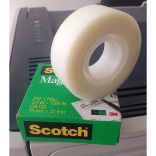 Băng Keo Ma Thuật 3M 810 Scotch Magic Tape - dán tiền không nhìn thấy băng keo loại lớn 19mm x 32,9m