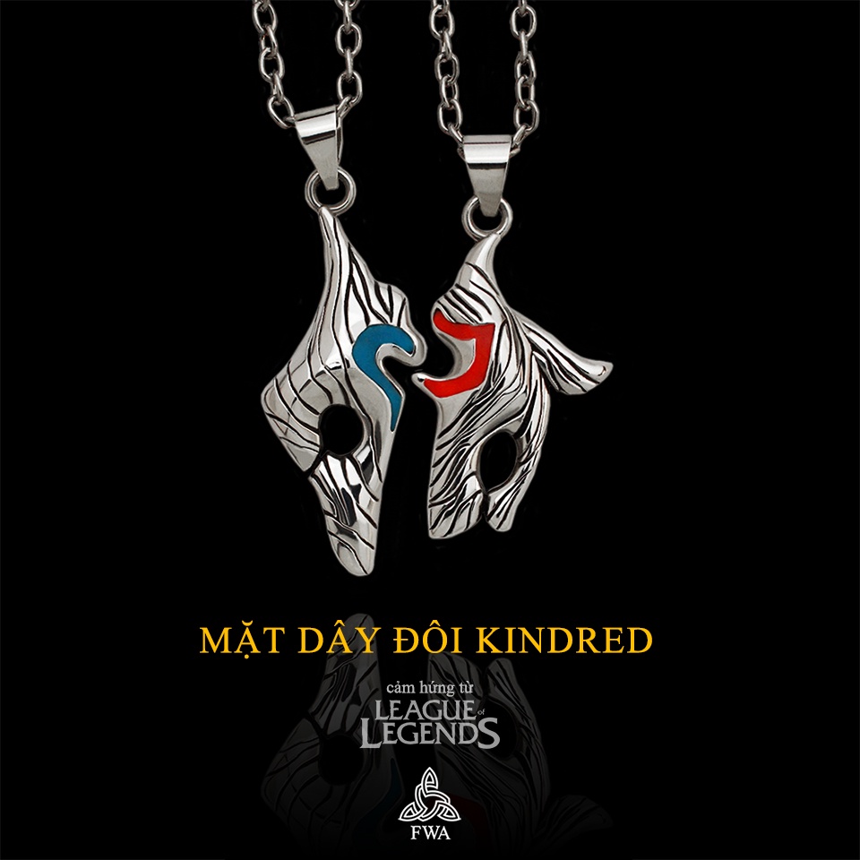 Mặt bạc nam nữ đôi FWA Kindred - Liên minh huyền thoại
