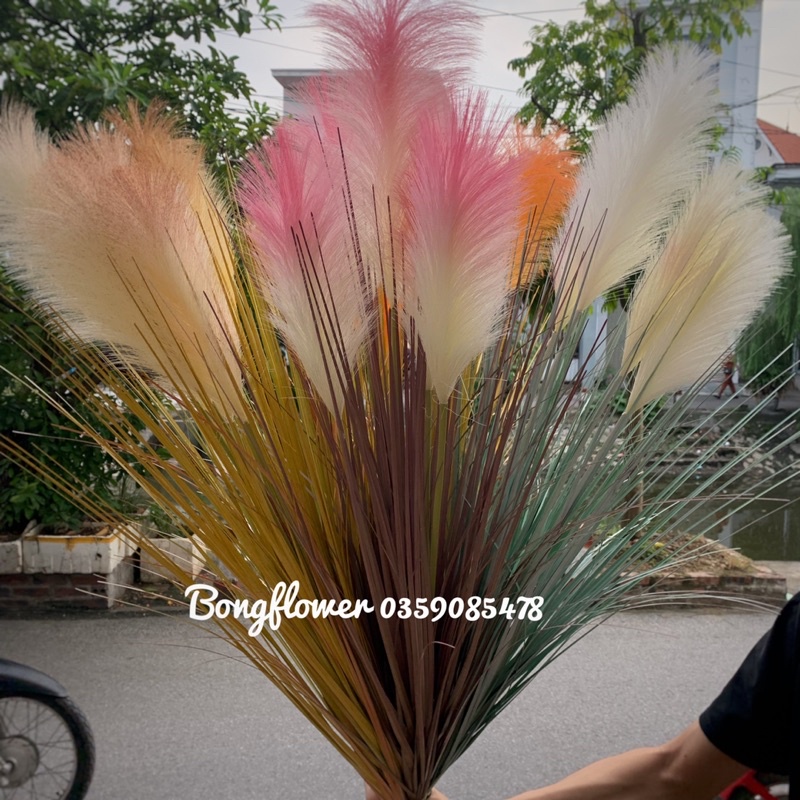 Bông lau giả - Loại to đẹp hàng 5 bông dài 80cm