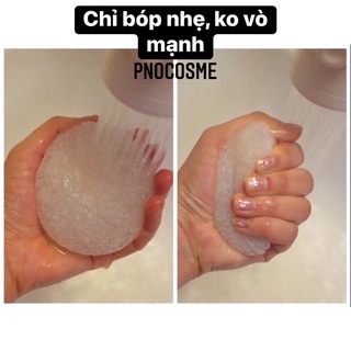 Bọt biển rửa mặt Konjac Puff - DAISO Nhật Bản