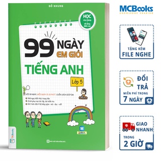 Sách 99 Ngày Em Giỏi Tiếng Anh Lớp 5 Kèm App Học Online