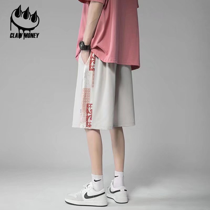 Quần Short Thể Thao Ống Rộng In Họa Tiết Thời Trang Dành Cho Nam