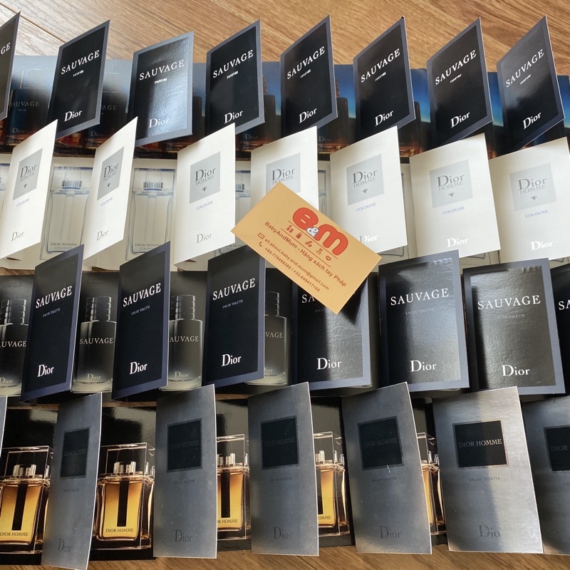 Sample nước hoa nam Dior Sauvage, Dior Homme 1-2ml - Hàng Pháp