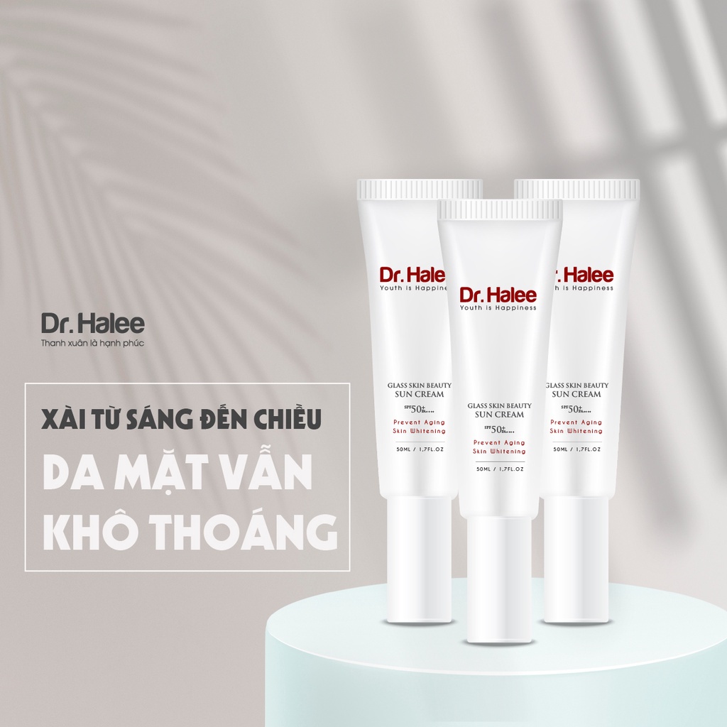 Kem chống nắng nâng tone Dr.Halee Sun Cream 50ml SPF50+ / PA++++ bảo vệ da