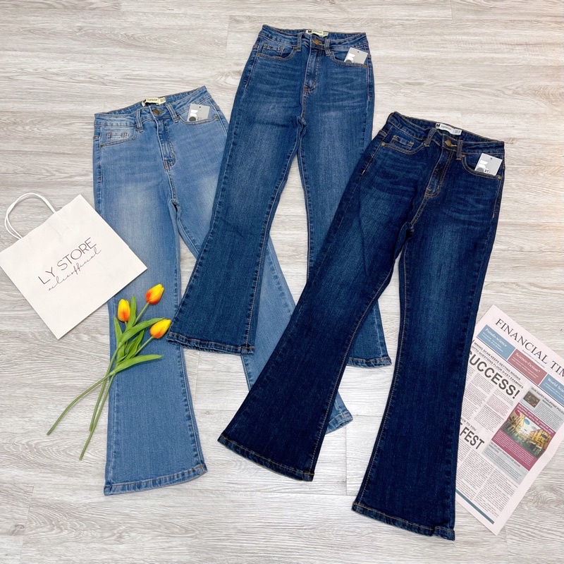 QUẦN JEAN LOE LƯNG CAO PHOM 9T, ÔM TÔN DÁNG - LY STORE