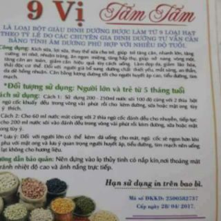 NGŨ CỐC 9 VỊ TÂM TÂM
