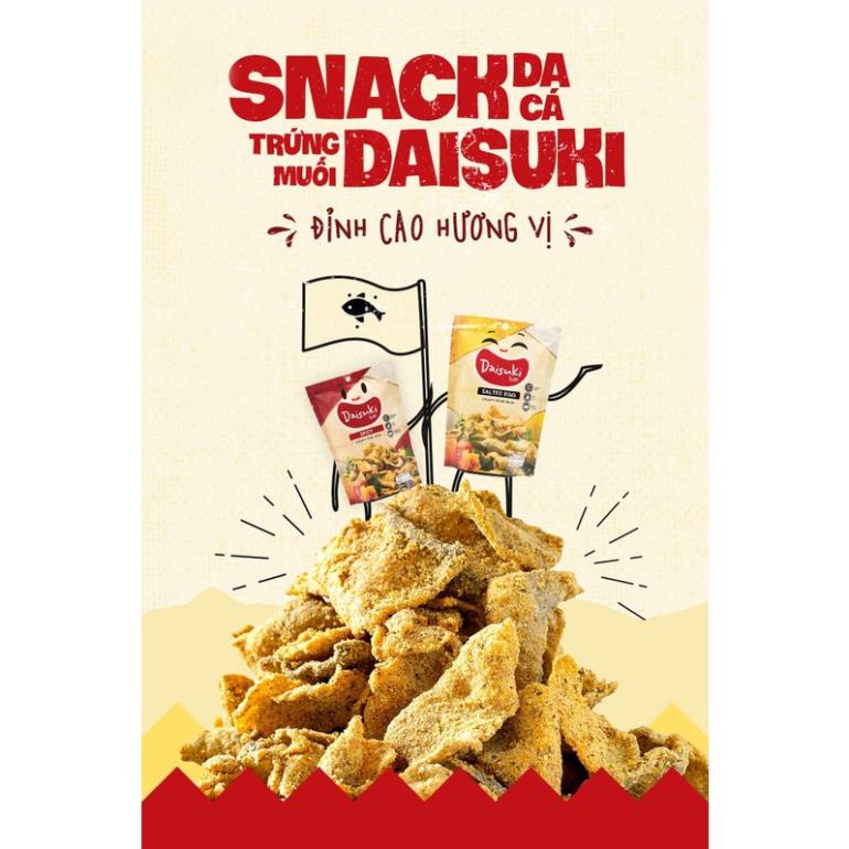 Da Cá Trứng Muối DAISUKI THÁI LAN Gói 30G