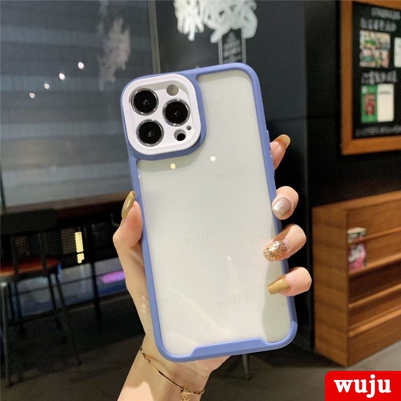 WUJU ốp lưng Trong Suốt Chống Sốc Tương thích iPhone 11 12 13 14 Pro Max XS XR X 7 8 Plus