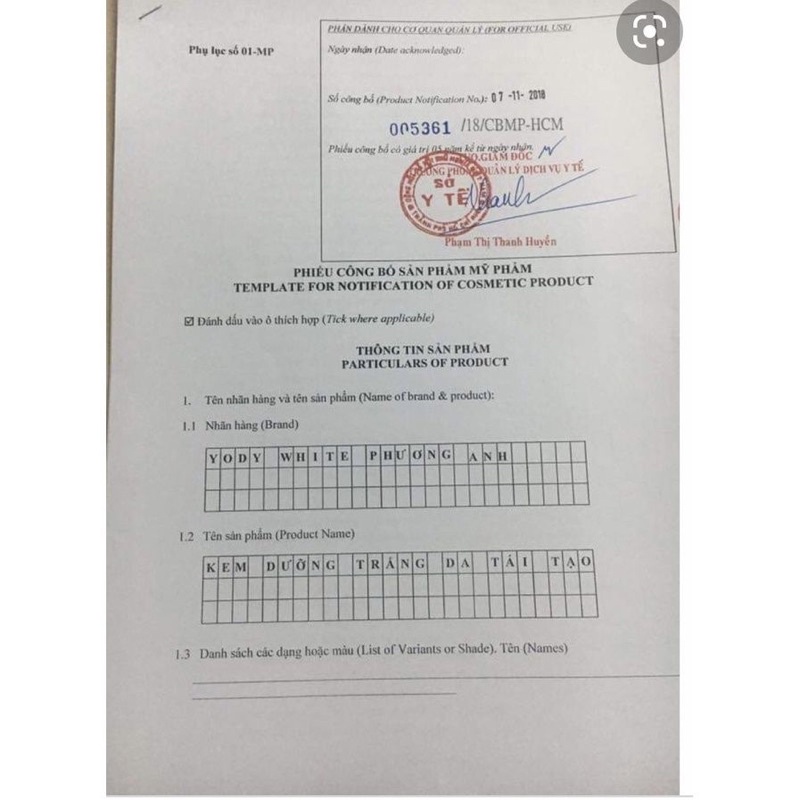 Tinh chất bật gốc nám Yody White Phương Anh 25g