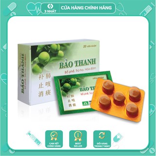 Viên ngậm Bảo Thanh có đường - vỉ 5 viên, hỗ trợ trừ ho, tiêu đờm