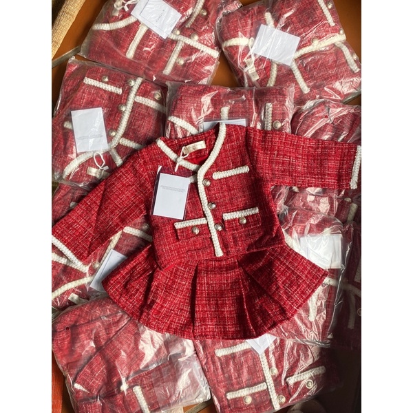 Set dạ đỏ cho bé