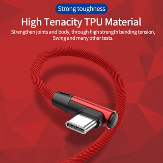 Cáp Sạc Twitch 90 Độ Đầu Cắm Micro USb 3.0 3A Type C