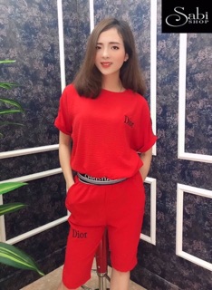 Bộ đũi lửng dior đũi mát