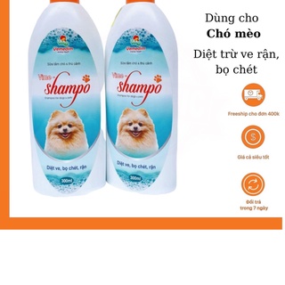 Sữa tắm cho chó mèo, sữa tắm chó mèo trị ve, dầu gội cho chó Vime Shampo 300ml, cửa hàng BaeYi